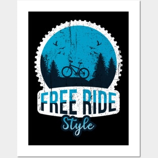 Free ride style Posters and Art